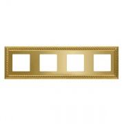 Рамка на 4 поста, цвет bright gold