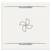 Axolute Клавиши с символами для системы автоматизации для 2 функций - 2 модуля, вентилятор, цвет бел