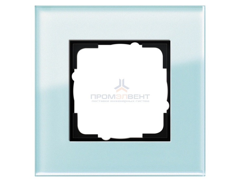 Рамка 1-ая Gira Esprit Салатовое стекло