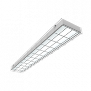 Светодиодный светильник "ВАРТОН" спортивный накладной 1195*200*50мм 36 ВТ 6500К IP40 с защитной сеткой с функцией аварийного освещения