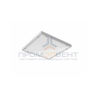 Светодиодный светильник "ВАРТОН" IP54 медицинский накладной 595*595*55 мм с опаловым рассеивателем 27 ВТ 4000К с функцией аварийного освещения