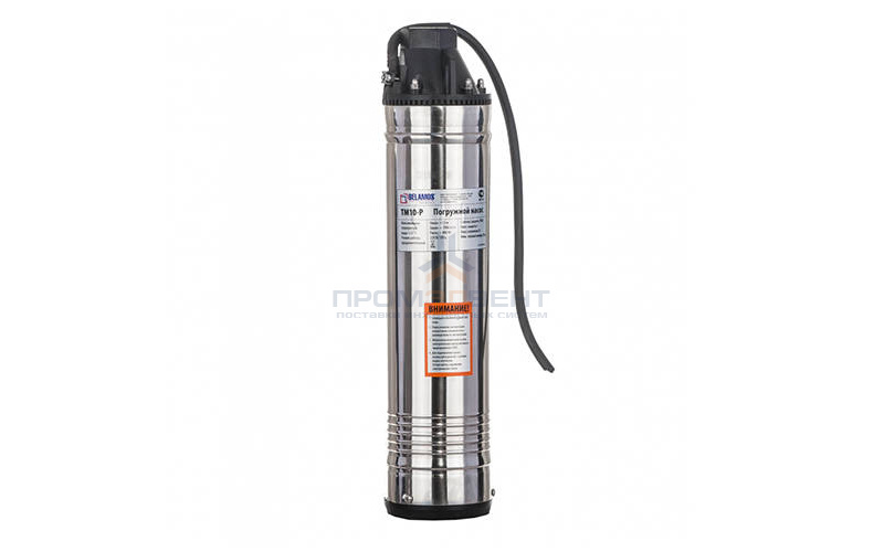 Насос скважинный Belamos TM10-P - 0,8 кВт (однофазный, Qmax 31 л/мин, Hmax 55м, кабель 20м)