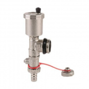 Узел для коллектора SANEXT - 1" (ВР, с воздухоотводчиком и сливным краном)