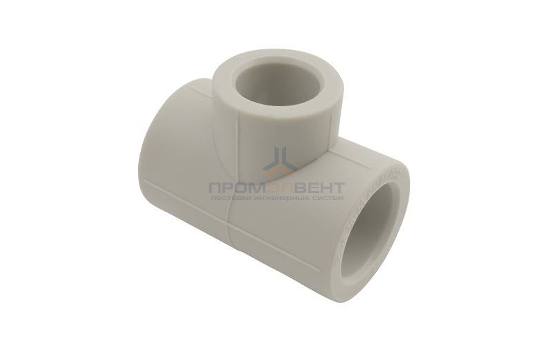 Тройник переходной FV-Plast - 90 × 75 × 90 (для полипропиленовых труб под пайку, цвет серый)