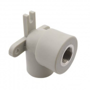 Водорозетка FV-Plast - 16 x 1/2" (для полипропиленовых труб под пайку, цвет серый)