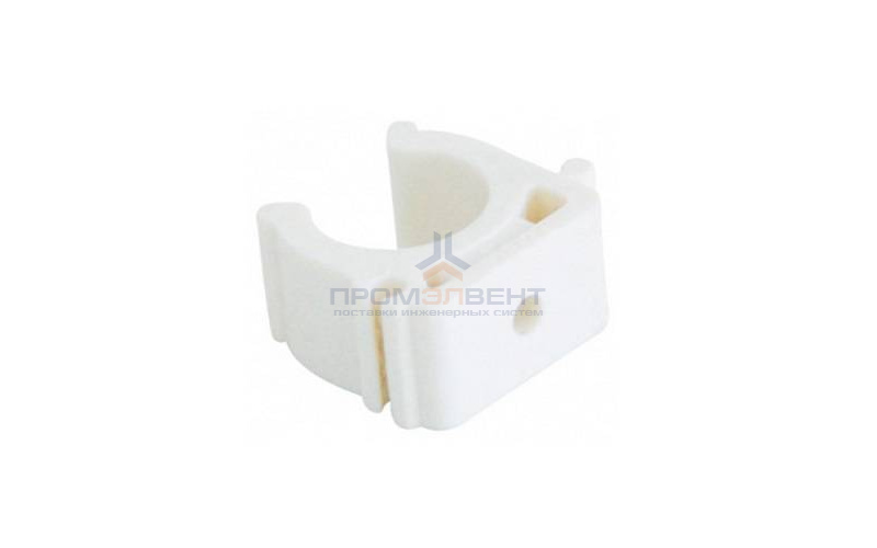 Клипса для труб KALDE - 32 (для полипропиленовых труб, цвет белый)