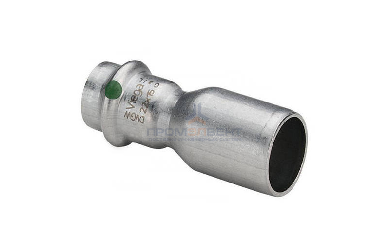 Муфта Viega Sanpress Inox 2315.1 - 28 x 22 (нержавеющая сталь)