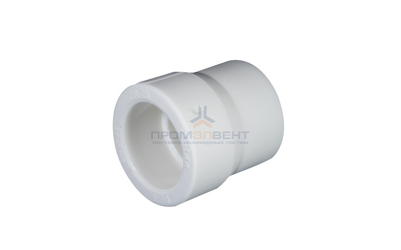 Муфта редукционная KALDE - 63 x 50 (для полипропиленовых труб под пайку, цвет белый)