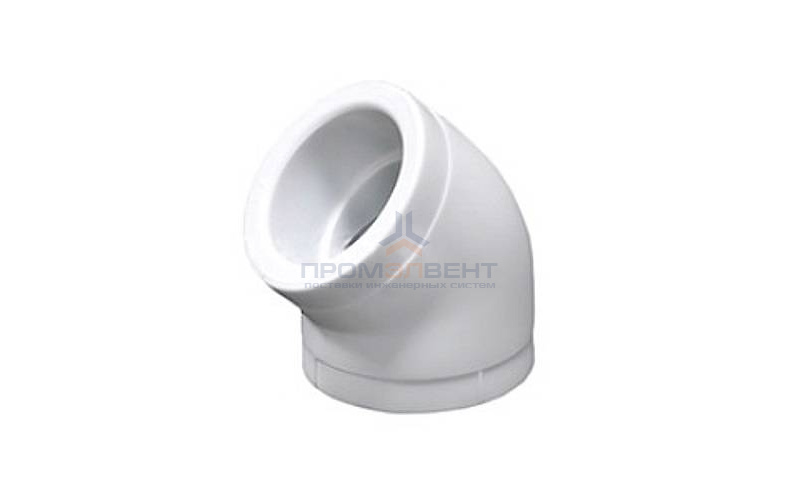Отвод 45° Fusitek - 32 (для полипропиленовых труб под пайку, цвет белый)