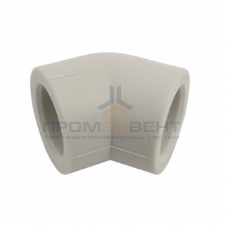 Отвод 45° FV-Plast - 20 (для полипропиленовых труб под пайку, цвет серый)