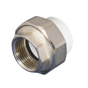 Переход на внутреннюю резьбу разъемный KALDE - 25 x 1/2" (для полипропиленовых труб, цвет белый)