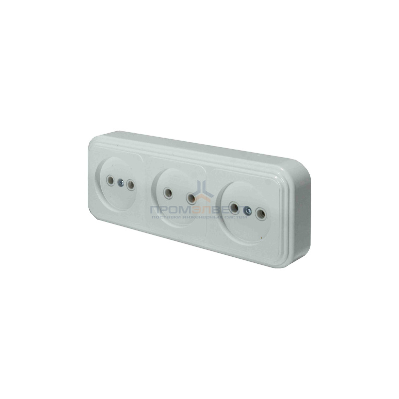 Розетка RA 16-363-Б (пластик)