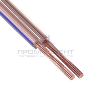 Кабель акустический 2х0,35 Rexant BLUELINE прозрачный