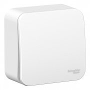 Выключатель 1-клавишный (cх.1) Blanca Schneider Electric 10А 250В белый монтажная пластина