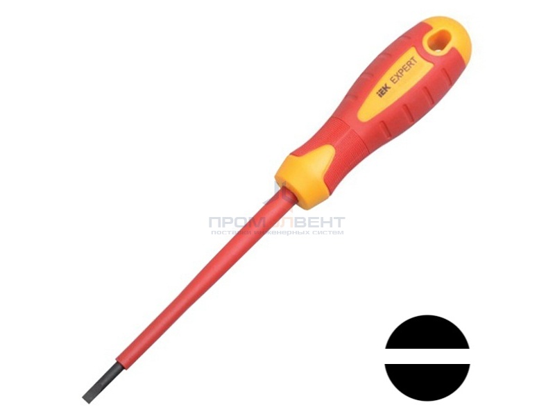 Отвертка шлицевая Expert 4.0х0.8х100мм 1000В IEK