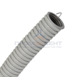 Труба гофрированная ПВХ d25мм с протяжкой [бухта 50м]