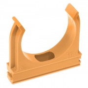 Крепёж-клипса для труб д16 оранжевая [уп. 100шт]