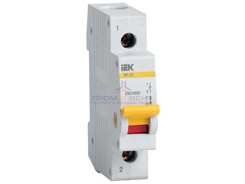 Рубильник модульный ВН-32 1Р 20А выключатель нагрузки ИЭК