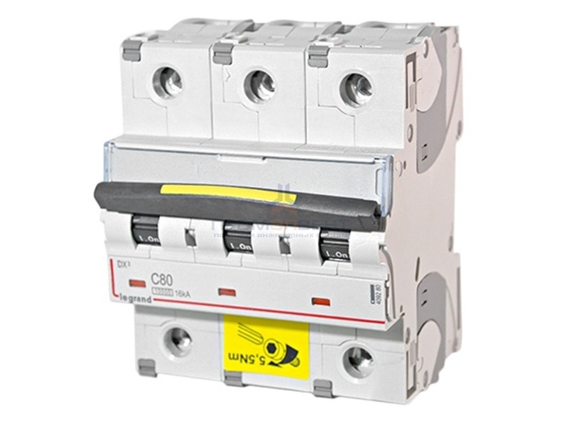 Автоматический выключатель Legrand DX3 3П C80A 10kA/16kA (автомат)