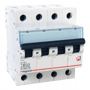 Автоматический выключатель Legrand TX3 B32A 4П 6kA (автомат)