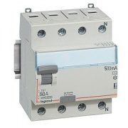 УЗО Legrand DX3 ВДТ 4П 80А 500мА тип A