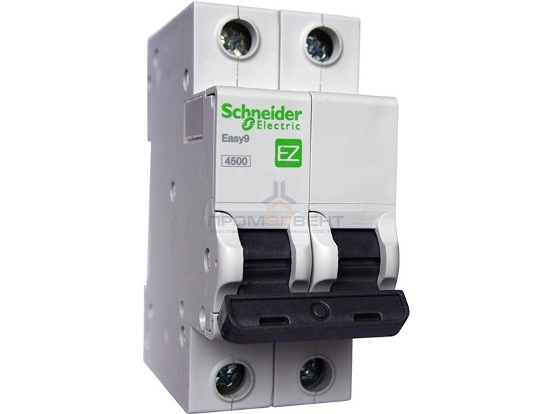 Автоматический выключатель Schneider Electric EASY 9 2П 40А С 4,5кА 230В (автомат)